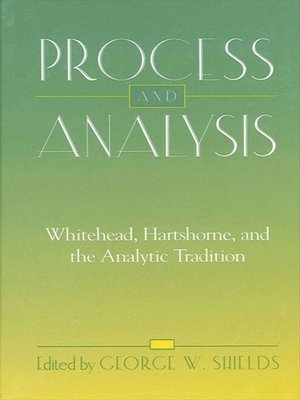 cover image of Process and Analysis
